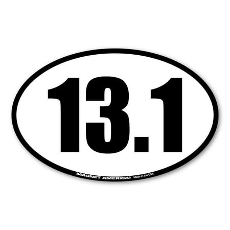 13.1 Half Marathon Oval Magnet