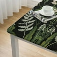 thumbnail image 5 of CMMY Lily Valley Fern Floral Buds Leaves Stems Drawn Wildflower Spring Plant Square Fitted Table Cloths 100% Polyester Fiber 46*46, 5 of 8