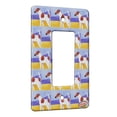 thumbnail image 1 of KuzmarK™ 1 Gang Rocker Wall Plate - Brown Smooth Fox Terrier Dog Modern Art by Denise Every, 1 of 1