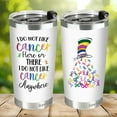 thumbnail image 4 of Breast Cancer Gifts for Woman, I Do Not Like Cancer Tumbler, Cancer Awareness Coffee Mug, Pink Ribbon Cup, Breast Cancer Survivor Gifts, 20 Oz Stainless Steel Tumbler, 4 of 6