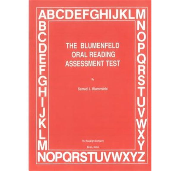 Pre-Owned The Blumenfeld Oral Reading Assessment Test Paperback Samuel L. Blumenfeld
