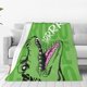 thumbnail image 1 of Balery CROCODILE HEAD Manta de Felpa Suave y Acogedora – Cobija de Franela Aterciopelada para Cama, Lavable y Cálida para Sofá, Mascotas, Transpirable-60"x50", 1 of 7