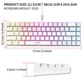 thumbnail image 2 of Keyboard,Conflict-free Membrane But V200 Wired K68 19-key Conflict-free Membrane Feel Korean Version K68 19-key Conflict-free Wired K68 19-key But Feel Korean, 2 of 6