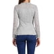 thumbnail image 3 of Blusas de encaje para mujeres, cuello cuadrado, de manga larga, elásticas, elegantes, casuales, con peplum, color gris, 3 of 6
