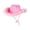 Pink, variant on Wedding Party Cowgirl Hat for Bridal Women Wide Brim Cowboy Hat Fashion Music Festival Hat Boho-Feather Hat Costume Cap