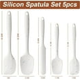 thumbnail image 3 of Silicone Spatula Set, 5 Piece Food Grade Rubber Spatulas for Baking, Cooking, and Mixing High Heat Resistant Non Stick Dishwasher Safe BPA-Free, 3 of 13