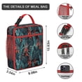 thumbnail image 3 of Hawaii style Print Insulated Lunch Bag - Leakproof Reusable Portable Cooler Tote for Adults,Work,School,Picnic,Camping|Detachable Strap,Handle,Bottle Pocket, 3 of 6
