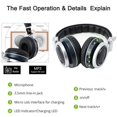 thumbnail image 2 of Hisonic BS-SUN Noise Reduction Bluetooth 4.2 Wireless Stereo Headphones Headset, 2 of 5