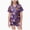 H161-Purple, variant on TOWED22 Halloween Pajamas Girl Cute Satin Pumpkin Print Short Sleeve Button Down Top and Shorts Matching Sleepwear,10-11 Y