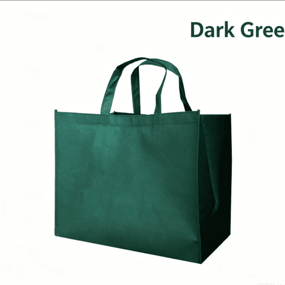 Heavy Duty Non-Woven Tote Bag Expandable Grocery Shopping Eco-Friendly