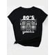 thumbnail image 4 of Camiseta para mujer verano Suave80's Radio Print Casual Sports Tee, Fashionable Short Sleeves Workout T-shirt Top, Women's ActivewearFather's Day, Mother's Day, New Year, Spring Festival, Valentine', 4 of 8