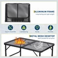 thumbnail image 3 of Riedhoff Folding Camping Table 35 x 24", with Adjustable Height 16" to 25", Black, 3 of 7