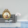 thumbnail image 2 of Elegante Marco De Fotos Redondo Europeo Con Detalles Ornamentales Y Esculturas únicas De Elefantes, Ideal Para Decorar El Hogar, La Oficina, Bodas O Como Regalo., 2 of 8