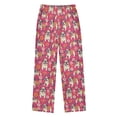 thumbnail image 2 of Wobogo Flower English Bulldogs Long Pajama Pants Bottoms Soft Sleepwear with Pockets, 2 of 9