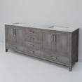 thumbnail image 5 of Lexora Home Jacques 72" Carrara Marble Top Double Vanity in Distressed Gray, 5 of 9