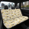 thumbnail image 7 of FUIALDOLG Honeycomb Pattern Design Rear Bench Seat Cover with Car SUV, Stretch Non-Slip Car Seat Covers(2 Pack), 7 of 7