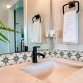 thumbnail image 3 of Mi Alma Gray Star Shaped Peel & Stick Tiles - Vinyl Backsplash 8x8, 3 of 11