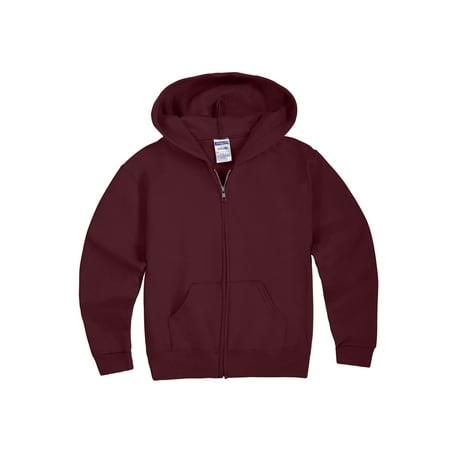 Jerzees Mid-Weight Fleece Full-Zip Hooded Sweatshirt (Little Boys & Big (Best Mid Layer Fleece Review)