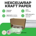 thumbnail image 4 of IDL Packaging 15.25" x 1400' Refill Roll (Pack of 1) for HexcelWrap Honeycomb Packing Paper Station, White, 4 of 7