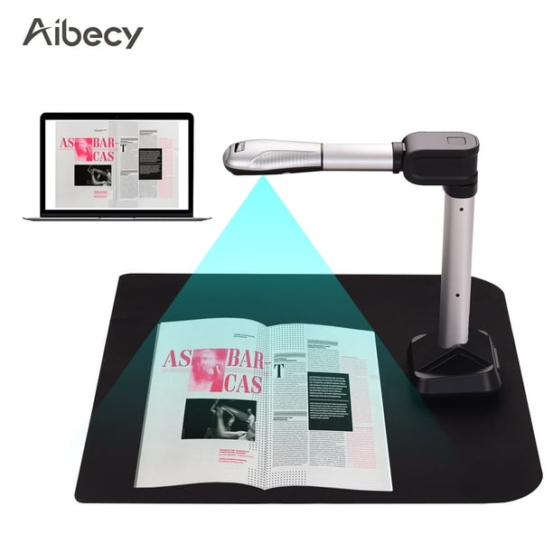 Aibecy BK51 Scanner de caméra de documents USB Taille de capture A3 HD 16  mégapixels Scanner haute vitesse avec lumière LED pour cartes Passeport  Livres Filigranes Réglage du format PDF Exportation pour