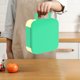 thumbnail image 5 of Fiambrera portátil abatible, juego de 2 piezas, apta para microondas, compartimento sellado, plástico apto para uso alimentario, para oficina, escuela y viajes, a prueba de fugas, fácil de limpiar, c, 5 of 6