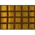thumbnail image 1 of Ahgly Company Machine Washable Indoor Rectangle Abstract Yellow Modern Area Rugs, 8' x 12', 1 of 4