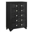 thumbnail image 2 of Penelope 5-drawer Chest Black, 2 of 6