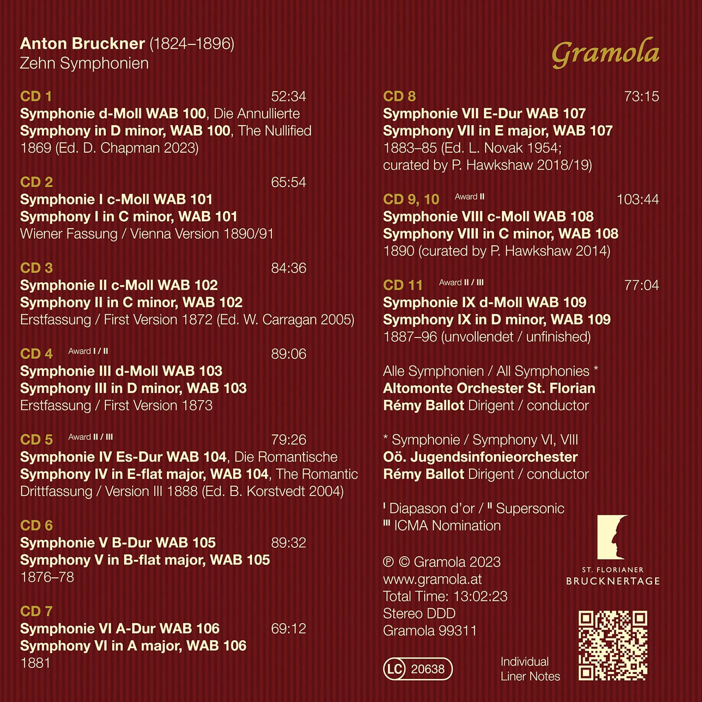Altomonte Orchester St. Florian - Zehn Symphonien - Music & Performance - CD