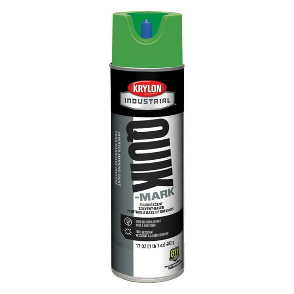 Krylon Quik-Mark 17Oz Flat Sheen Blue Inverted Marking Paint