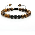 thumbnail image 5 of Men's Bracelet, Adjustable 8mm Men's Tiger Eye Black Matte Onyx Beads Bracelet for Boyfriend Husband Grandson, 5 of 5