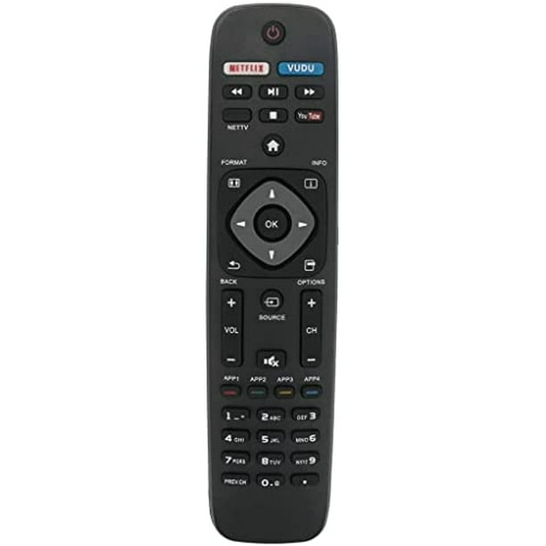 Control Remoto Reemplazo Xtrasaver para Smart TV Philips NH500UP 43PFL5604/F7 50PFL5604/F7 50PFL5704/F7 55PFL5604 65PFL5604