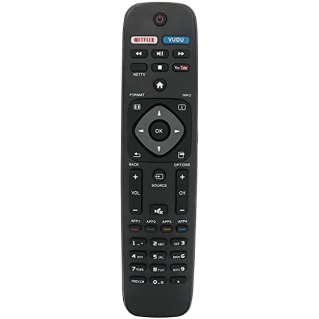 Control Remoto Reemplazo Xtrasaver para Smart TV Philips NH500UP 43PFL5604/F7 50PFL5604/F7 50PFL5704/F7 55PFL5604 65PFL5604