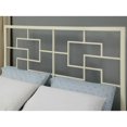 thumbnail image 4 of Furniture of America Tristen Metal Panel Bed, Eastern King, White, 4 of 8
