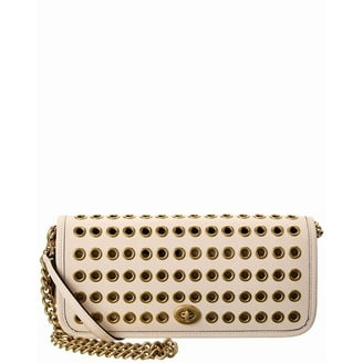 Coach Elise Satchel Bag, Jacquard Print, Tan Rust, Coated Canvas