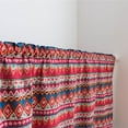 thumbnail image 2 of Yeacher Valance Colored Triangle Printing Blackout Window Curtain Valances Short Semi-Sheer Curtains Rod Pocket Window Drapes 18"X59", 2 of 8