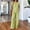 Green, variant on Caywon Womens 2 Piece V-Neck Flutter Sleeve Top Wide Leg Pants Set Elastic Waist Loungewear Breathable Wrinkle-Free Casual Loose Fit Conjunto de Ropa para Mujer