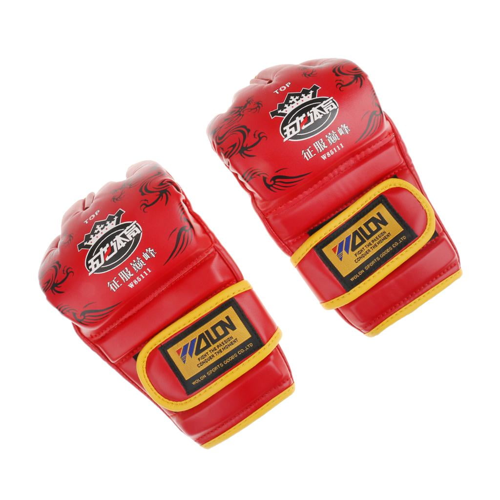 Gloves Boxing Half Finger Fighting Sandbag Training Sparring Grappling New LD 