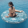thumbnail image 2 of CNKOO Inflatable Tanning Pool Lounger Float Toys Water Filled Tanning Bed Mat Pad For Adult, 2 of 8