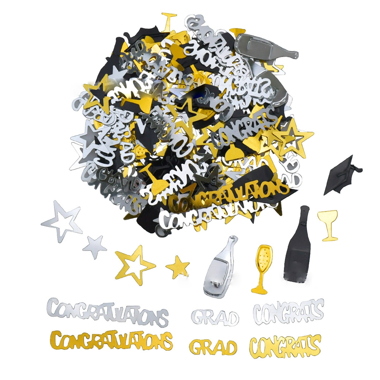 3000 Piezas De Confeti De Graduación Con Confeti De Feliz Año Nuevo, Decoración De Mesa De Diploma Para Fiesta De Graduacion Aniversario