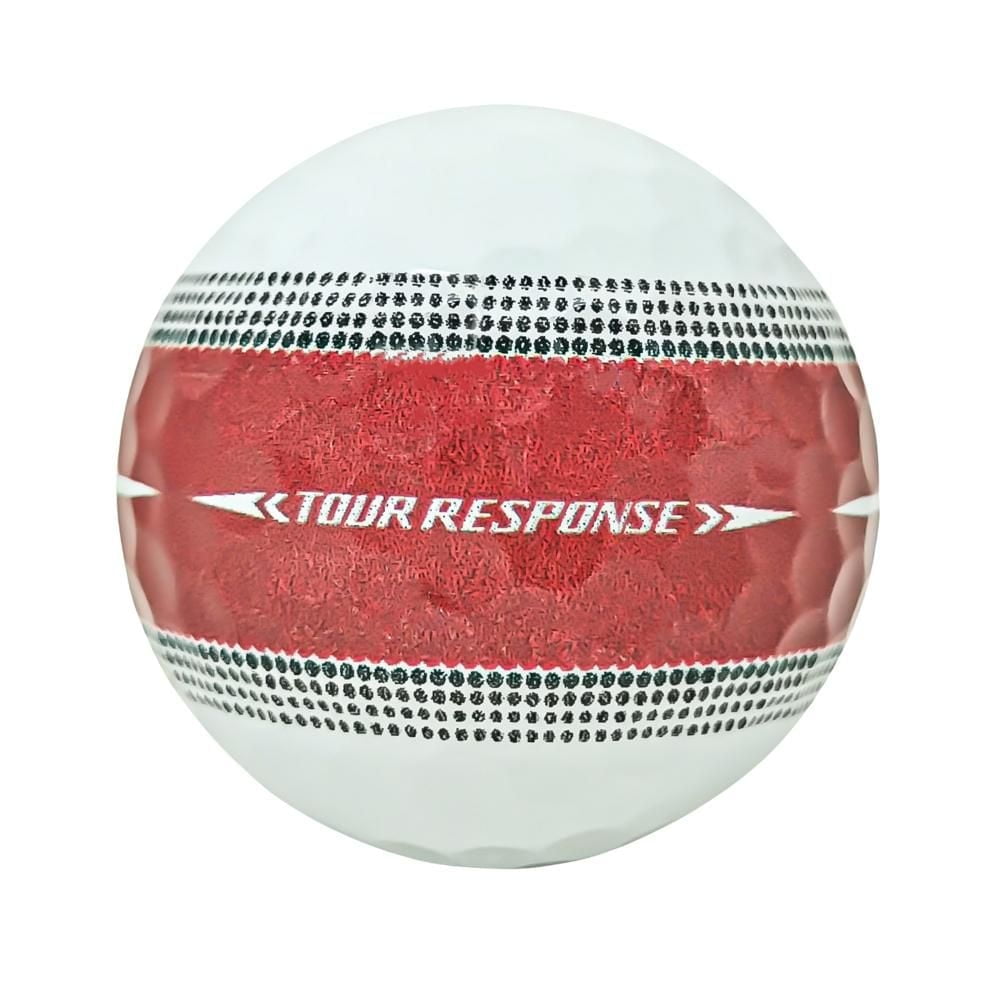 Mulligan - 12 balles de golf récupérées Taylormade Tour Response Stripe 5A Mint, rouges