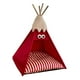 thumbnail image 2 of Tipi para mascotas, cama tipo tipi, cojín grueso y suave portátil, casa Universal, tienda para mascotas, cama para interior y exterior, conejo, Animal Rojo, 2 of 8