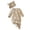 Khaki, variant on CFXNMZGR Baby Boy Fall Winter Pajamas Baby Boy Girl Pajamas Cotton Long Sleeve Footless Romper 2 Way Zipper One Piece Outfit Clothes (Khaki,0-1 Months)