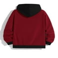thumbnail image 3 of PENGXIANG Sweat à Capuche à Cordon pour Hommes avec Couleur Contrastée et Manches Longues, 3 of 7