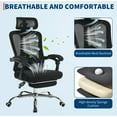 thumbnail image 1 of Royalbelle Ergonomic Office Chair - Home Desk Chair with Footrest,High-Back Mesh Computer Chair with Adjustable Lumbar Support Headrest,Swivel Rolling Task Chairs for Home,Office, 1 of 9