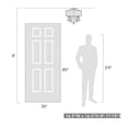thumbnail image 4 of Beaumont Lane Convertible Bridal Veil Shade Semi Flush Mount in Chrome, 4 of 4