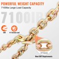 YTBW 2 Pack 3/8"X20' G80 Binder Chain Tow Chain Tie Down Flatbed Truck
