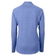 thumbnail image 3 of Women's Cutter & Buck Heather Blue Seattle Seahawks Adapt Eco Knit Heather Full-Zip Jacket, 3 of 3