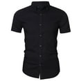 thumbnail image 1 of Camisas Para Hombres Cárdigan Moda Camiseta de Manga Corta Frente Abierto Ropa de Abrigo Suelta Blusa de Mezclilla Abrigo Tops Odeerbi ODB124784, 1 of 5