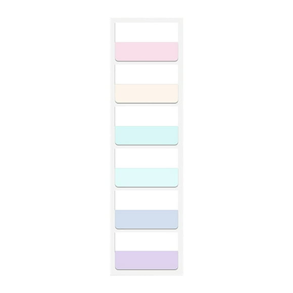 Sticky Book Tabs Notebook Colorful Book Annotation Tabs Kit Writable Repositionable Color Page Markers Bible Tabs Sticky Notes with Lines, Bulk Note Pads, Schools Supplies Sticky Notes, L