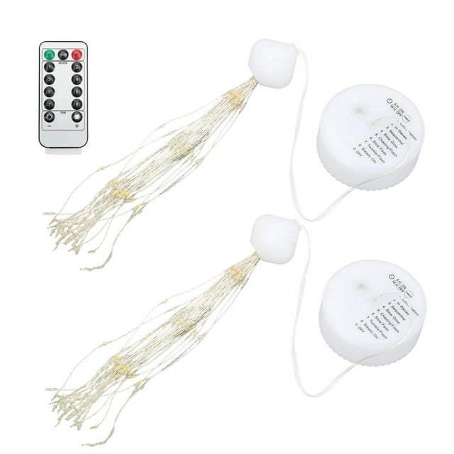 Guirnaldas de luces para exteriores, 2 uds., luces decorativas LED, luz decorativa solar, lámpara decorativa colgante, salida de alta intensidad